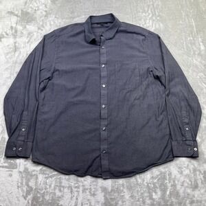 Banana Republic Lightweight Flannel Button Up Shirt Long Sleeve‎ XL Boho Preppy